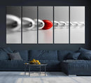 Large Wall Art Red Ball in Gray Balls Canvas Art Print Large by MyGreatCanvas | Canvas Wall Art Prints | Photo Prints & Wall Decor