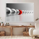 Large Wall Art Red Ball in Gray Balls Canvas Art Print Large by MyGreatCanvas | Canvas Wall Art Prints | Photo Prints & Wall Decor