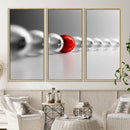 Large Wall Art Red Ball in Gray Balls Canvas Art Print Large by MyGreatCanvas | Canvas Wall Art Prints | Photo Prints & Wall Decor