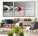 Large Wall Art Red Ball in Gray Balls Canvas Art Print Large by MyGreatCanvas | Canvas Wall Art Prints | Photo Prints & Wall Decor