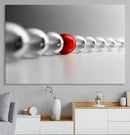 Large Wall Art Red Ball in Gray Balls Canvas Art Print Large by MyGreatCanvas | Canvas Wall Art Prints | Photo Prints & Wall Decor