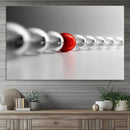 Large Wall Art Red Ball in Gray Balls Canvas Art Print Large by MyGreatCanvas | Canvas Wall Art Prints | Photo Prints & Wall Decor