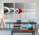 Large Wall Art Red Ball in Gray Balls Canvas Art Print Large by MyGreatCanvas | Canvas Wall Art Prints | Photo Prints & Wall Decor