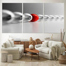 Large Wall Art Red Ball in Gray Balls Canvas Art Print Large by MyGreatCanvas | Canvas Wall Art Prints | Photo Prints & Wall Decor