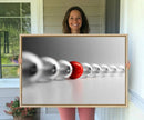 Large Wall Art Red Ball in Gray Balls Canvas Art Print Large by MyGreatCanvas | Canvas Wall Art Prints | Photo Prints & Wall Decor