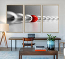 Large Wall Art Red Ball in Gray Balls Canvas Art Print Large by MyGreatCanvas | Canvas Wall Art Prints | Photo Prints & Wall Decor