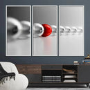 Large Wall Art Red Ball in Gray Balls Canvas Art Print Large by MyGreatCanvas | Canvas Wall Art Prints | Photo Prints & Wall Decor