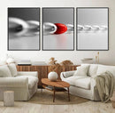Large Wall Art Red Ball in Gray Balls Canvas Art Print Large by MyGreatCanvas | Canvas Wall Art Prints | Photo Prints & Wall Decor