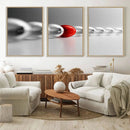 Large Wall Art Red Ball in Gray Balls Canvas Art Print Large by MyGreatCanvas | Canvas Wall Art Prints | Photo Prints & Wall Decor
