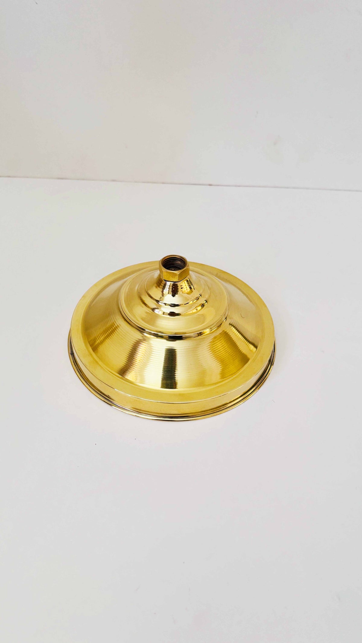 Unlacquered Brass Solid Rain Shower Head - Outdoor showerhead, photo 2 of 7