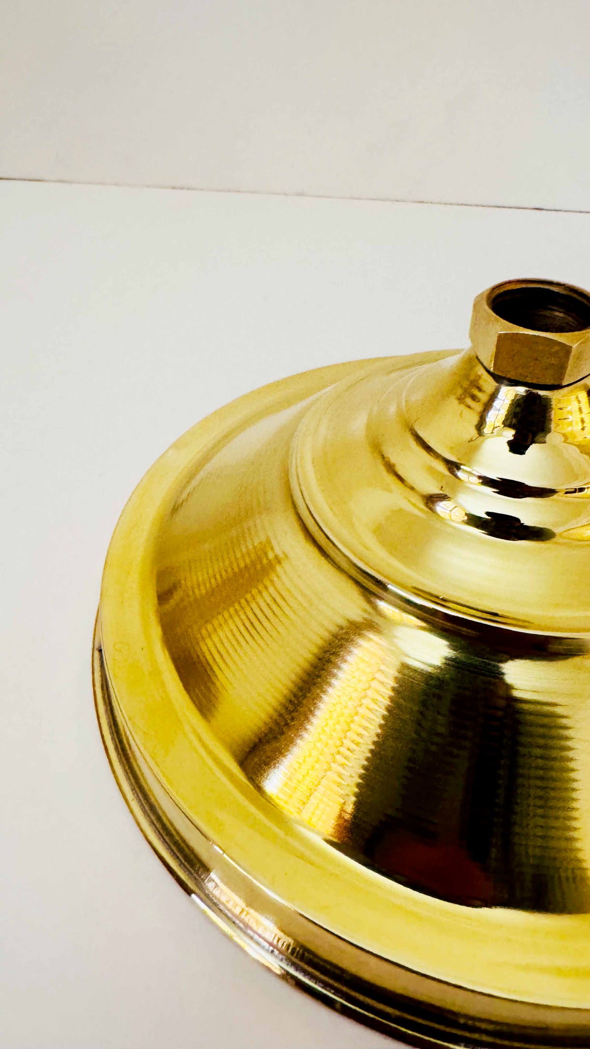 Unlacquered Brass Solid Rain Shower Head - Outdoor showerhead, photo 4 of 7