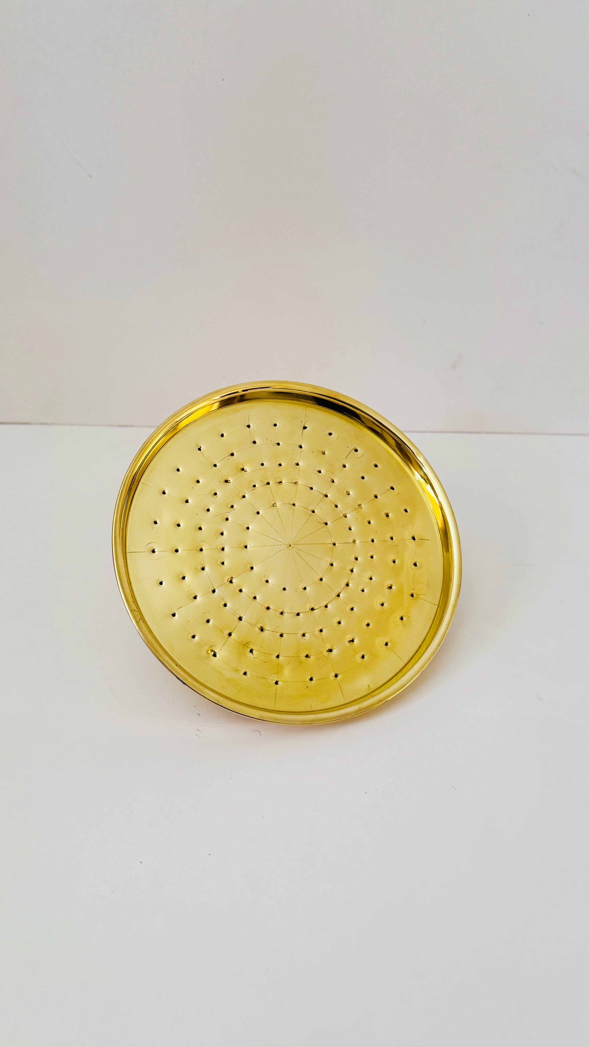 Unlacquered Brass Solid Rain Shower Head - Outdoor showerhead, photo 5 of 7