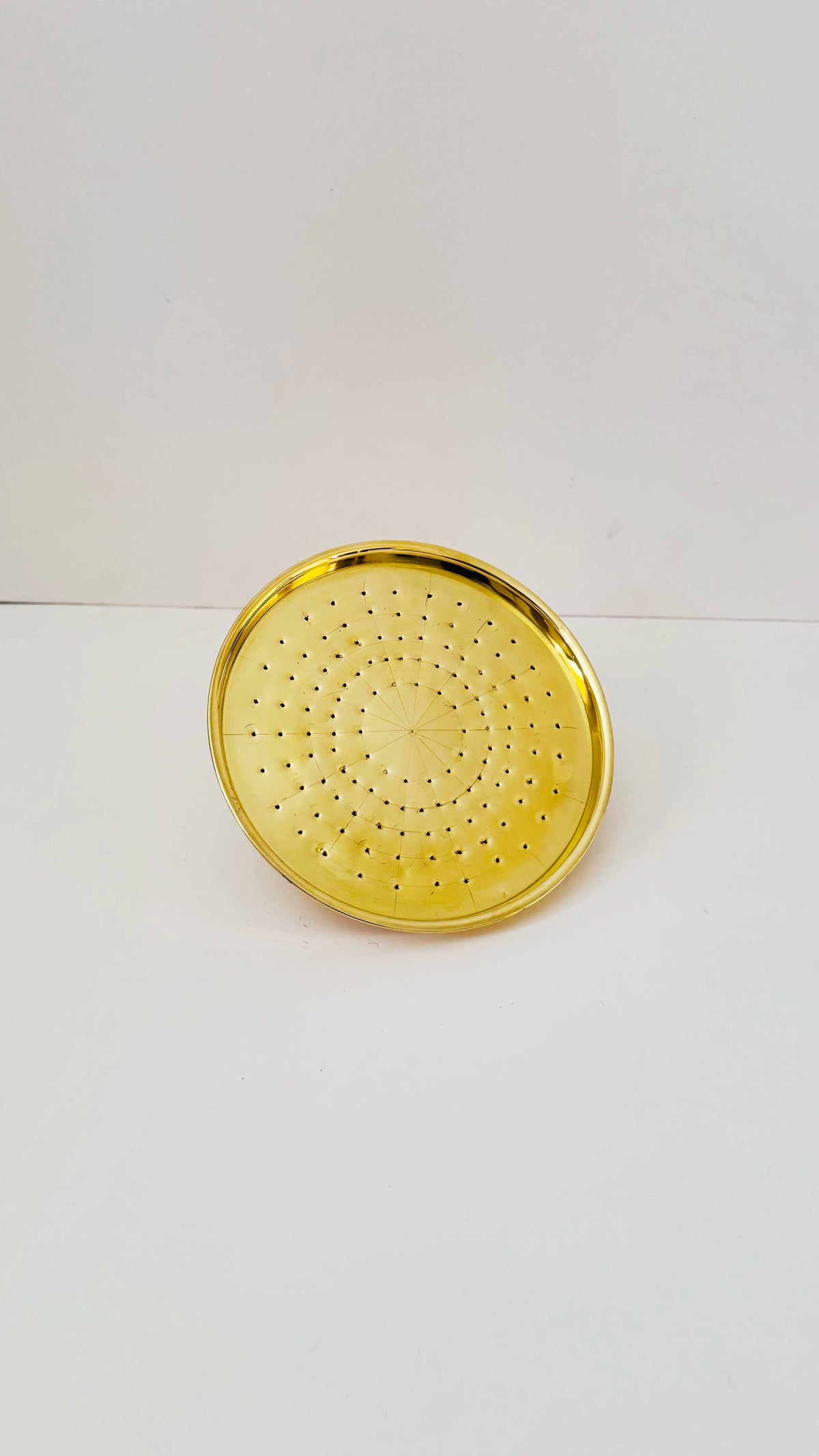 Unlacquered Brass Solid Rain Shower Head - Outdoor showerhead, photo 6 of 7