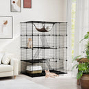4-Tier Cat Cage with Skylight and Hammock for 1-4 Cats by LJGDeals