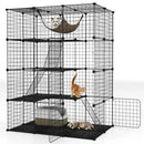 4-Tier Cat Cage with Skylight and Hammock for 1-4 Cats by LJGDeals