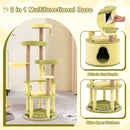 Large Avocado Cat Tree Multi-level Cat Tower with Private Condo-Green by LJGDeals
