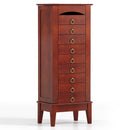 Large Capacity Jewelry Storage Cabinet with 9 Drawers by LJGDeals