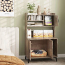 Large Cat Litter Box Enclosure with Display Storage Shelves by LJGDeals
