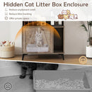 Large Cat Litter Box Enclosure with Display Storage Shelves by LJGDeals