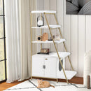 Large Cat Litter Box Enclosure with Storage and Ladder Shelf by LJGDeals