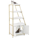 Large Cat Litter Box Enclosure with Storage and Ladder Shelf by DirectDeals