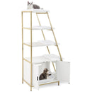 Large Cat Litter Box Enclosure with Storage and Ladder Shelf by LJGDeals