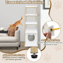 Large Cat Litter Box Enclosure with Storage and Ladder Shelf by LJGDeals