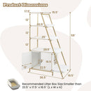 Large Cat Litter Box Enclosure with Storage and Ladder Shelf by DirectDeals