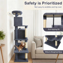 Large Cat Tree for Indoor Cats 70" Tall Cat Tower by LJGDeals