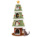 Large Christmas Cat Tree for Indoor Cats 61 Inch Cute Cat Tower with 4 Condos-Green by LJGDeals