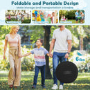 Large Dart Board for Kids with 4 Kick Balls-Black