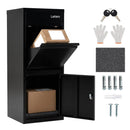 Large Galvanized Package Delivery Box for Outside with Anti-Theft Design by LJGDeals