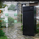 Large Galvanized Package Delivery Box for Outside with Anti-Theft Design by LJGDeals