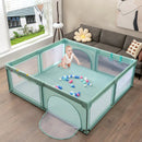 Large Infant Baby Playpen Safety Play Center Yard with 50 Ocean Balls by LJGDeals