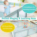 Large Infant Baby Playpen Safety Play Center Yard with 50 Ocean Balls by LJGDeals