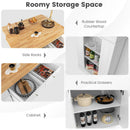 Kitchen Island with Storage and 3-Level Adjustable Shelves by LJGDeals