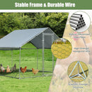 Large Metal Chicken Coop with Waterproof and Sun-proof Cover by LJGDeals