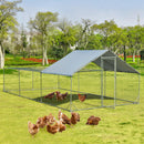 Large Metal Chicken Coop with Waterproof and Sun-proof Cover by LJGDeals