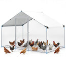 Large Metal Chicken Coop 9.8 x 6.7 Ft with Waterproof Cover by LJGDeals