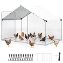 Large Metal Chicken Coop 9.8 x 6.7 Ft with Waterproof Cover by LJGDeals