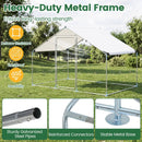 Large Metal Chicken Coop 9.8 x 6.7 Ft with Waterproof Cover by LJGDeals