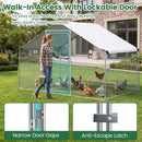 Large Metal Chicken Coop 9.8 x 6.7 Ft with Waterproof Cover by LJGDeals