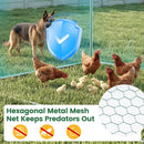 Large Metal Chicken Coop 9.8 x 6.7 Ft with Waterproof Cover by DirectDeals
