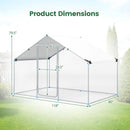 Large Metal Chicken Coop 9.8 x 6.7 Ft with Waterproof Cover by LJGDeals