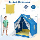 48 x 42 x 50 Inch Large Play Tent with Washable Cotton Mat Holiday Birthday Gift for Kids by LJGDeals