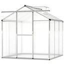 Large Walk-in Green House with Rain Gutters and Polycarbonate Panels by LJGDeals