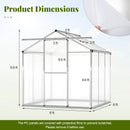 Large Walk-in Green House with Rain Gutters and Polycarbonate Panels by LJGDeals