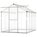 Large Walk-in Green House with Rain Gutters and Polycarbonate Panels by LJGDeals