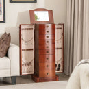 Large Wooden Jewelry Storage Box Organizer by LJGDeals