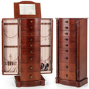 Large Wooden Jewelry Storage Box Organizer by LJGDeals
